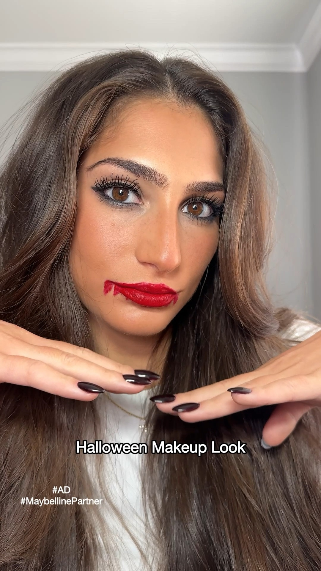 #AD #MaybellinePartner Makeup tutorial for this sultry Halloween look using @maybelline products 🧛‍♀️💋@target @targetstyle #TargetPartner #Target @Shop.LTK