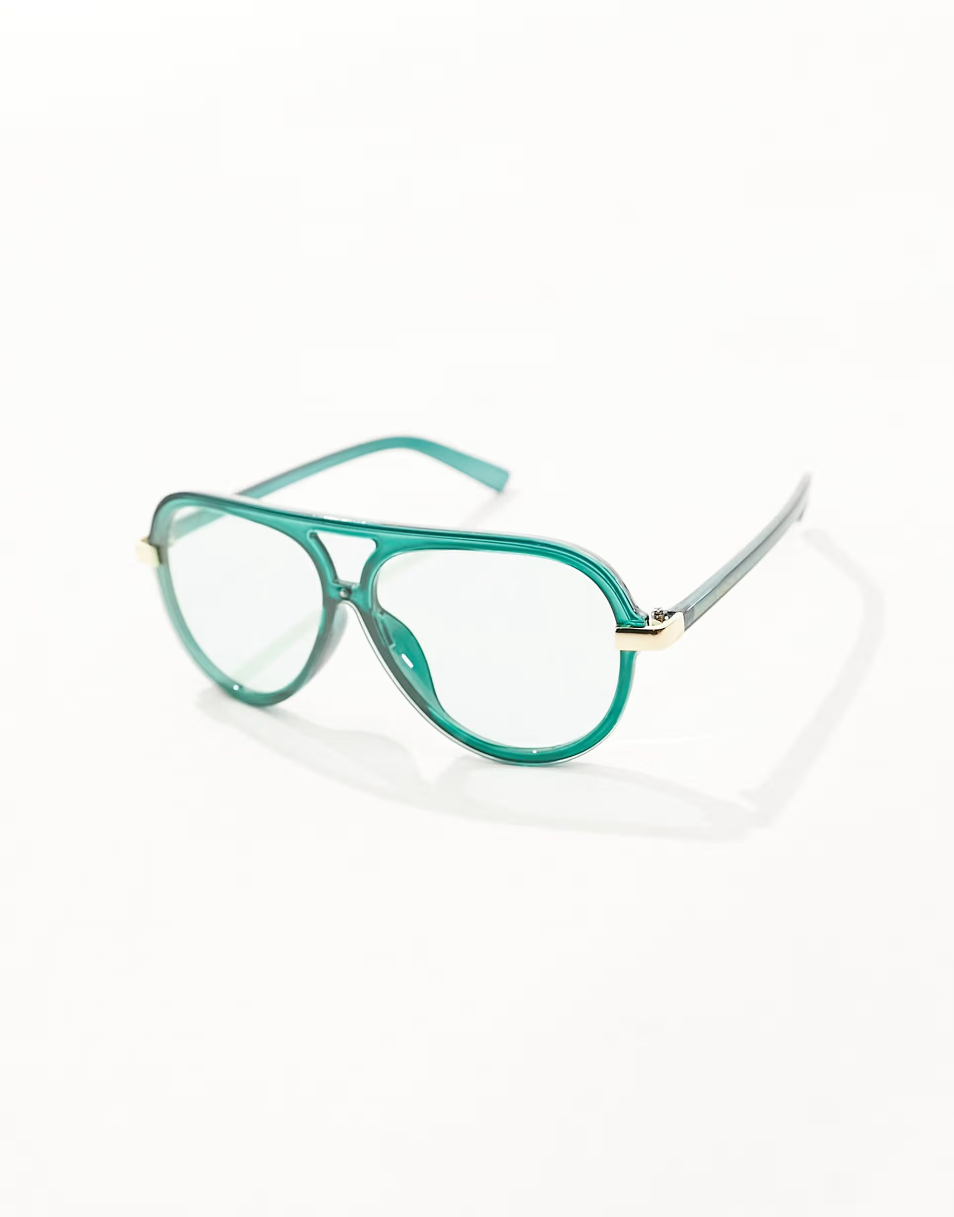 South Beach oversized aviator sunglasses in dark green | ASOS (Global)