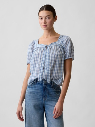 Relaxed Tie-Front Top | Gap Factory