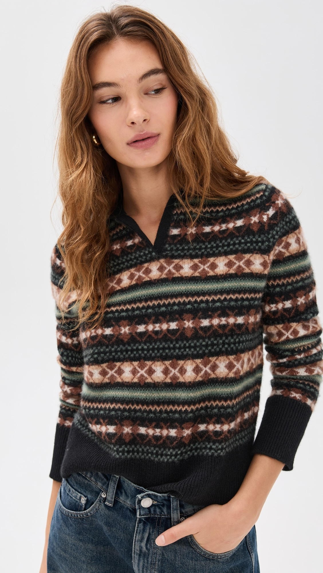 Fair Isle Polo Sweater | Shopbop