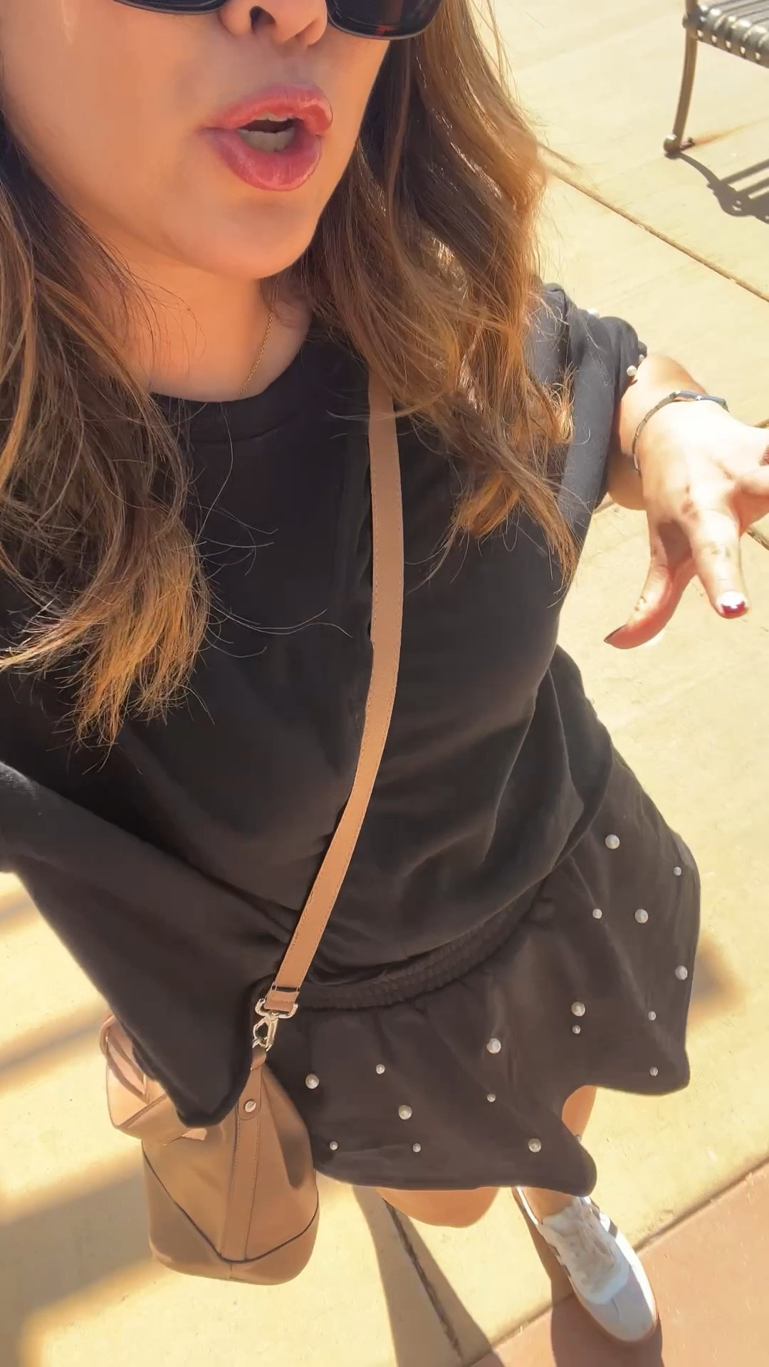 Amazon Pearl Set: Medium
Slip On Sneakers: Sized up half 