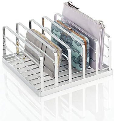 mDesign Metal Divided Stackable Purse Organizer for Closets, Bedrooms, Dressers, Shelves - Closet... | Amazon (US)