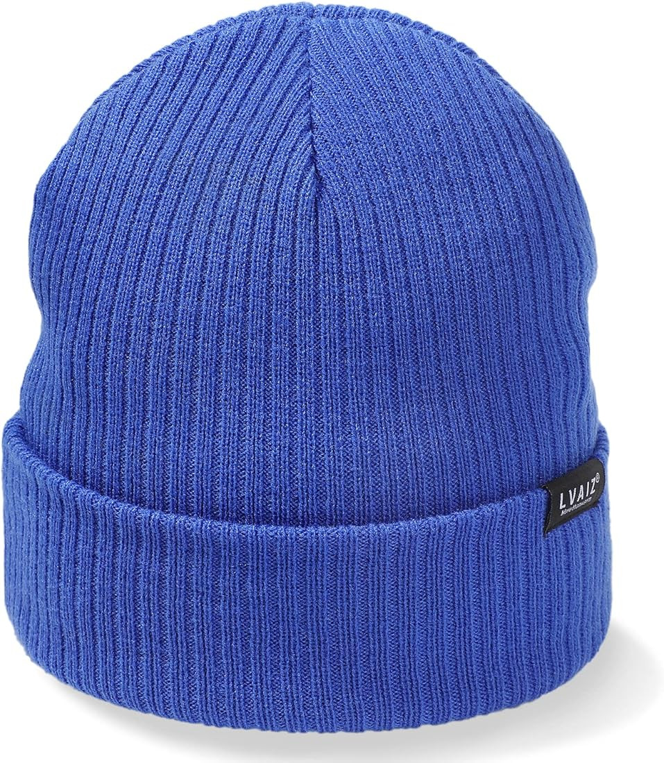 Winter Knitted Cuffed Beanie Hats for Women Soft Watch Hat Classic Knit Stretchy Warm Cap for Men | Amazon (US)
