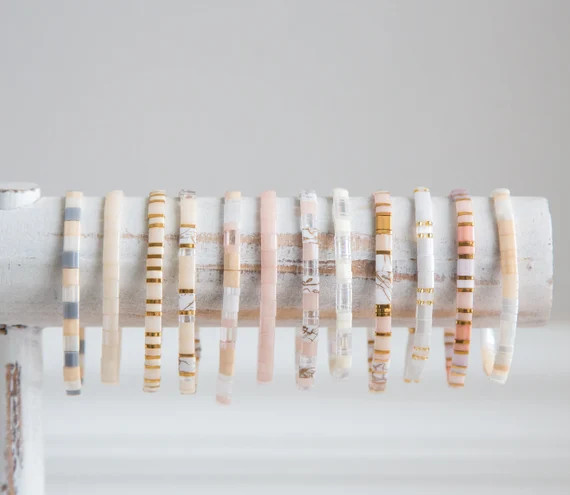 NEUTRAL BOMB  Beaded Bracelets for Women  Popular Boho | Etsy | Etsy (US)