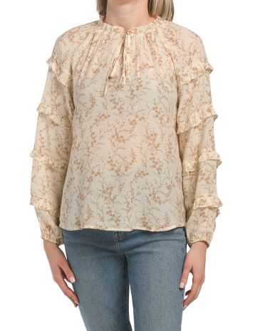 Floral Long Sleeve Top | TJ Maxx