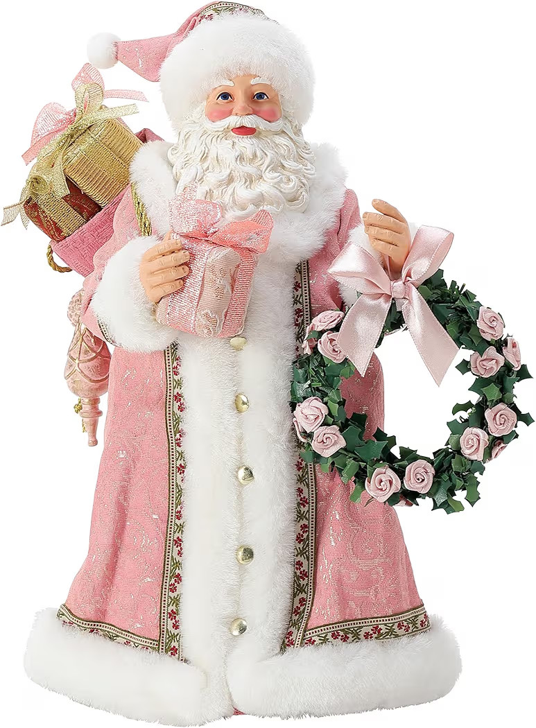 Department 56 Possible Dreams Christmas Traditions Santa Rosy Pink Cheeks Figurine, 10.5 Inch, Mu... | Amazon (US)