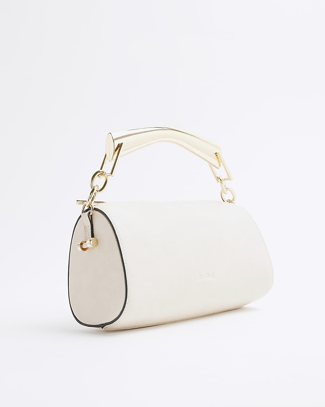 Cream Metal Handle Crossbody Bag | River Island UK & IE