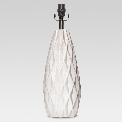 Faceted Ceramic Large Lamp Base White - Threshold™ | Target
