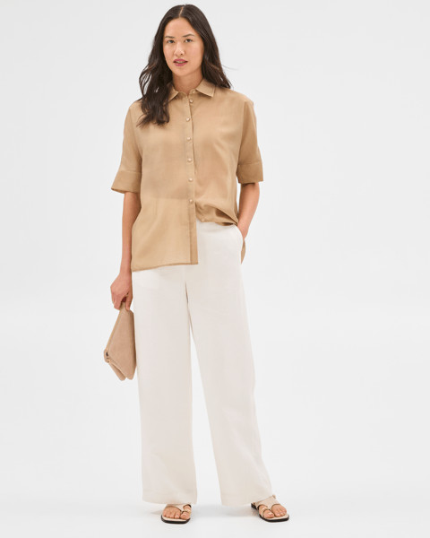 Sheer Volume Shirt - Preview - Fawn | Target AU