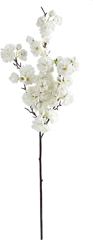 Nearly Natural 35in. Cherry Blossom Artificial Flower (Set of 3), White | Amazon (US)