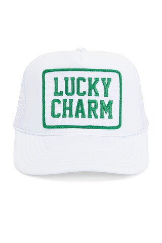 Friday Feelin Lucky Charm Trucker Hat in White from Revolve.com | Revolve Clothing (Global)