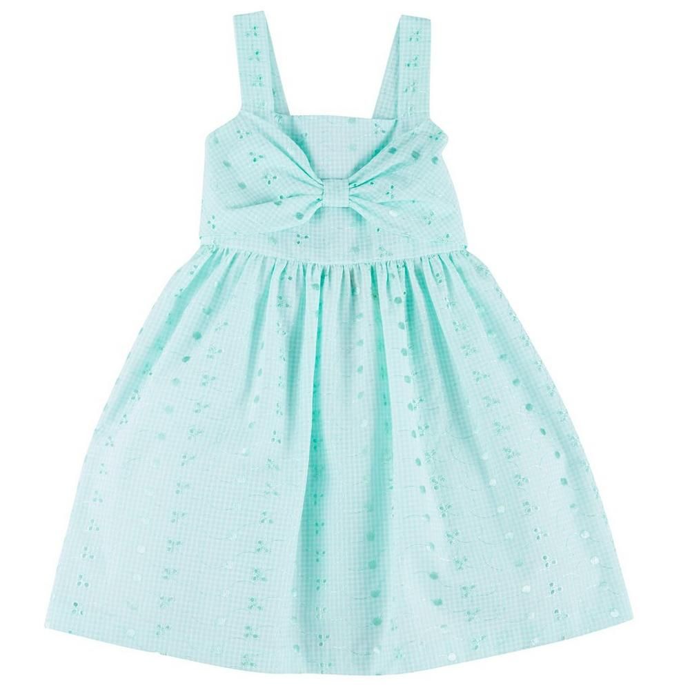 Bonnie Jean Little Girls Sleeveless Eyelet Bow Dress | Bealls