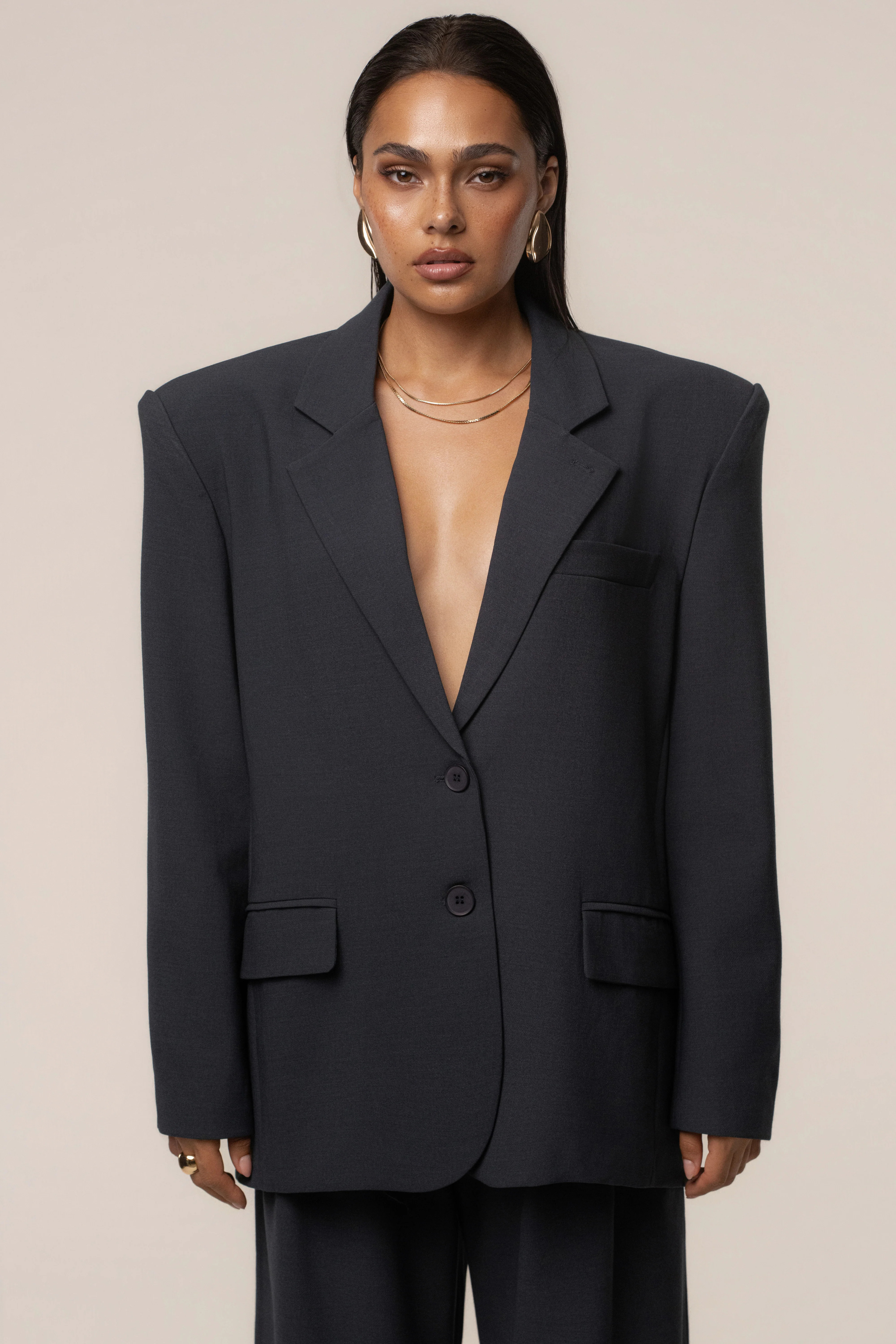 Navy Core Standard Blazer | JLUXLABEL US