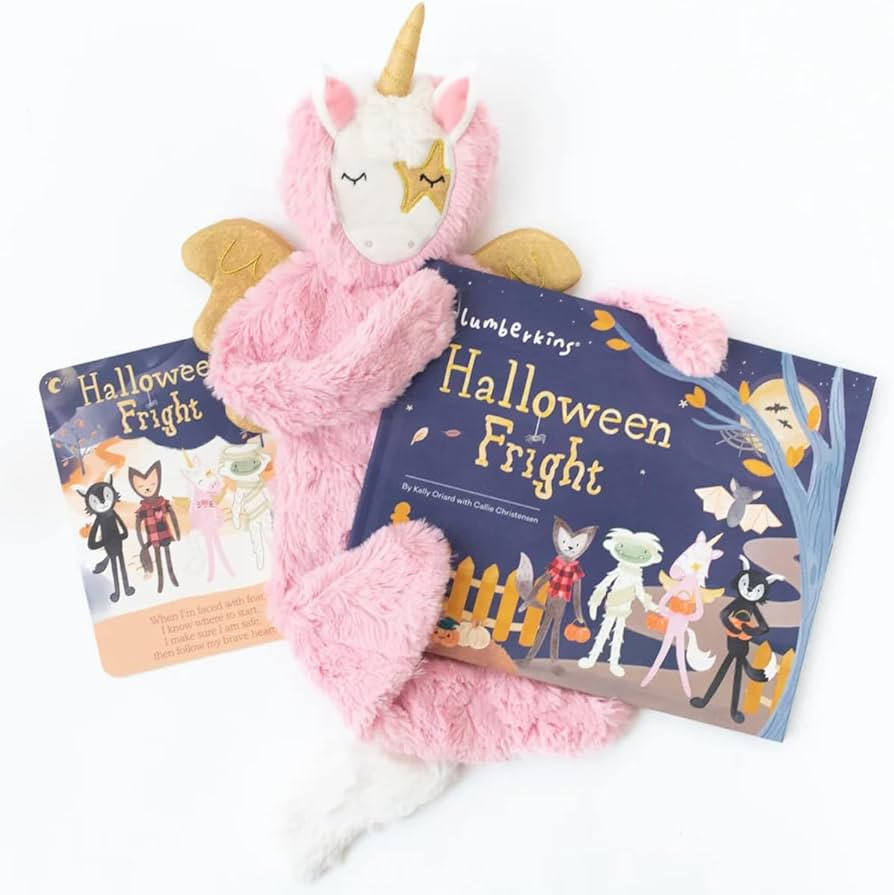 Slumberkins Halloween Fright Pegasus Set - Includes Pegasus Snuggler Plush & Halloween Fright Har... | Amazon (US)