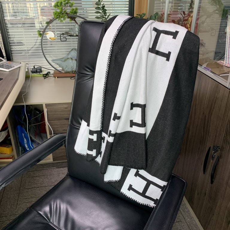 H Throw Blanket Warm Shawl Thick Knitted Cashmere Blankets Yoga Sofa Living Room Or Bed Air-Condi... | Walmart (US)