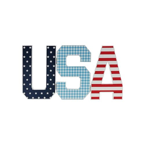 Celebrate It 10" USA Tabletop Decor, Red, White, & Blue Party Supplies and Decorations for Memorial Day, Independence Day | Amazon (US)