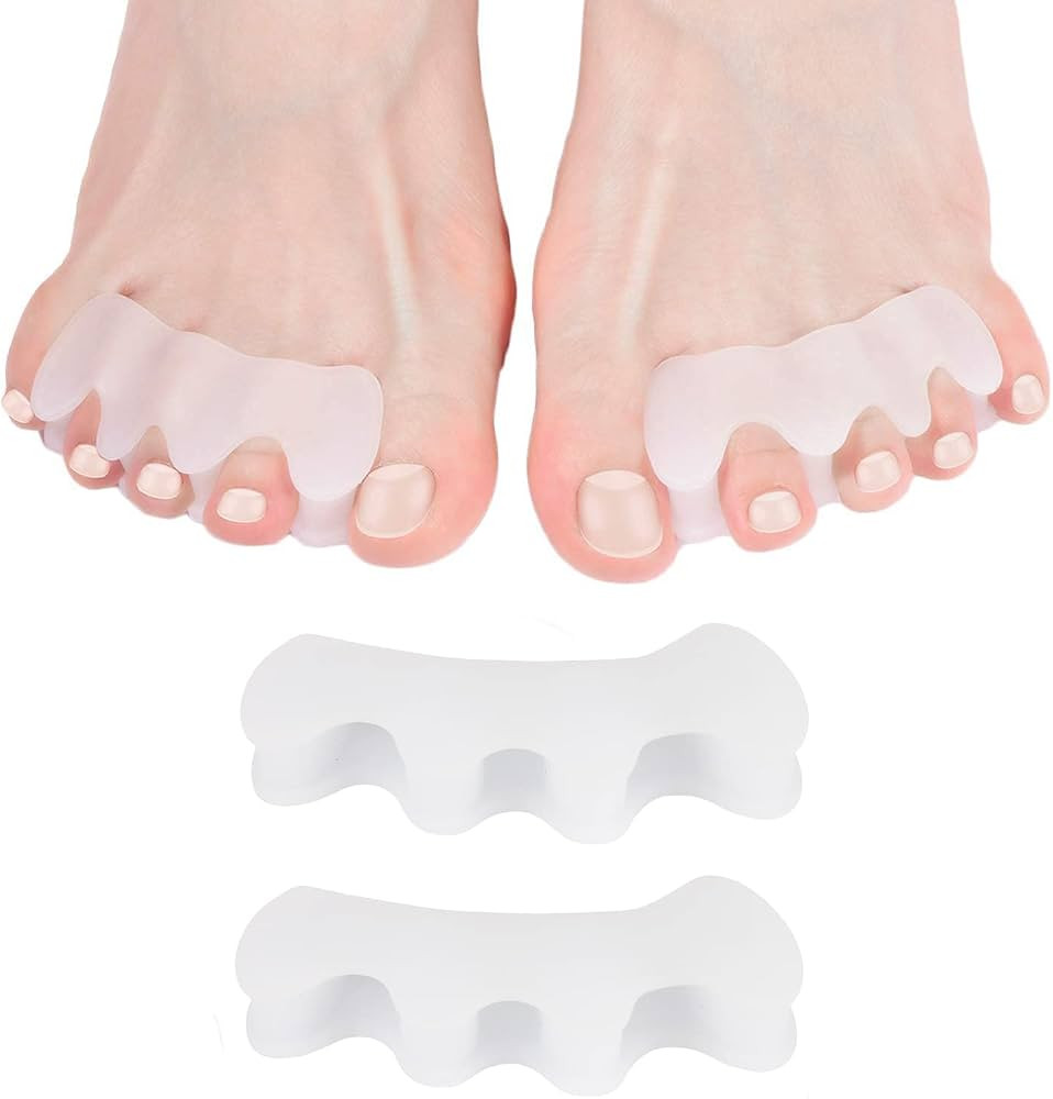 Gel Toe Separators, Spreaders & Straighteners | Hammer Toe Separator to Relieve Foot Pain & Corre... | Amazon (US)