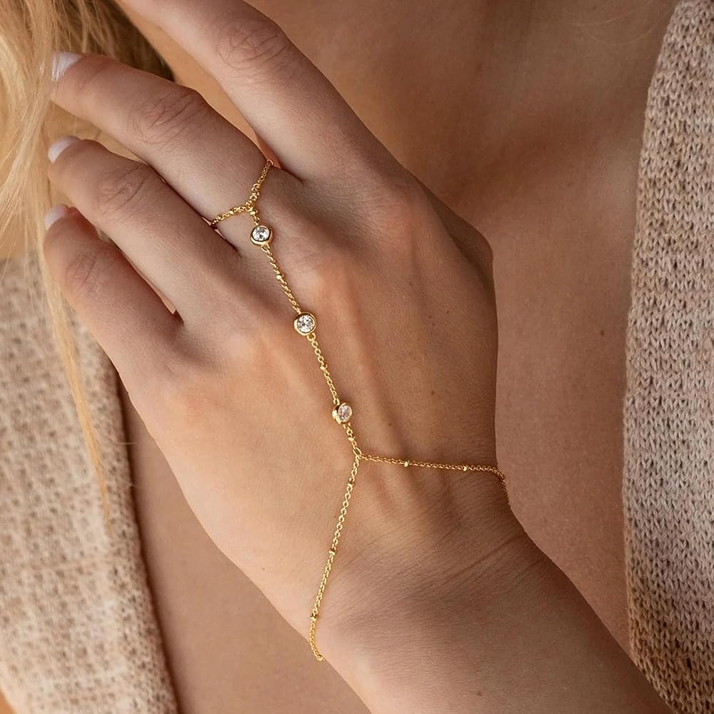Gold Bracelets for Women,Dainty Bracelets Set for Women Trendy, Gold Bracelets Stack With Beaded,... | Amazon (US)