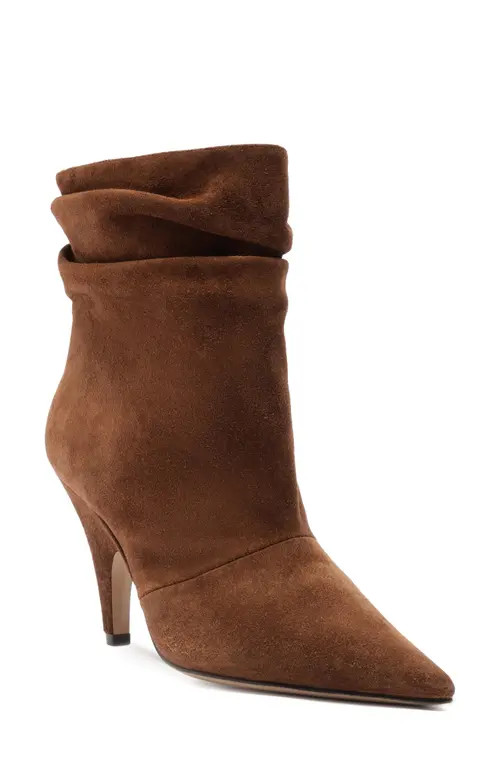 Alexandre Birman Tati Pointed Toe Slouch Bootie in Rich Brown at Nordstrom, Size 6.5 | Nordstrom