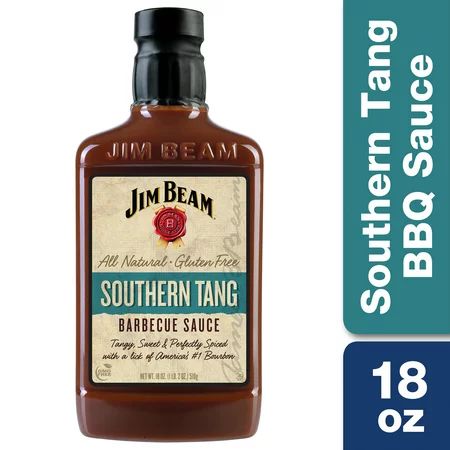 Jim Beam Southern Tang Barbecue Sauce, BBQ Grilling Sauce, 18 oz. | Walmart (US)