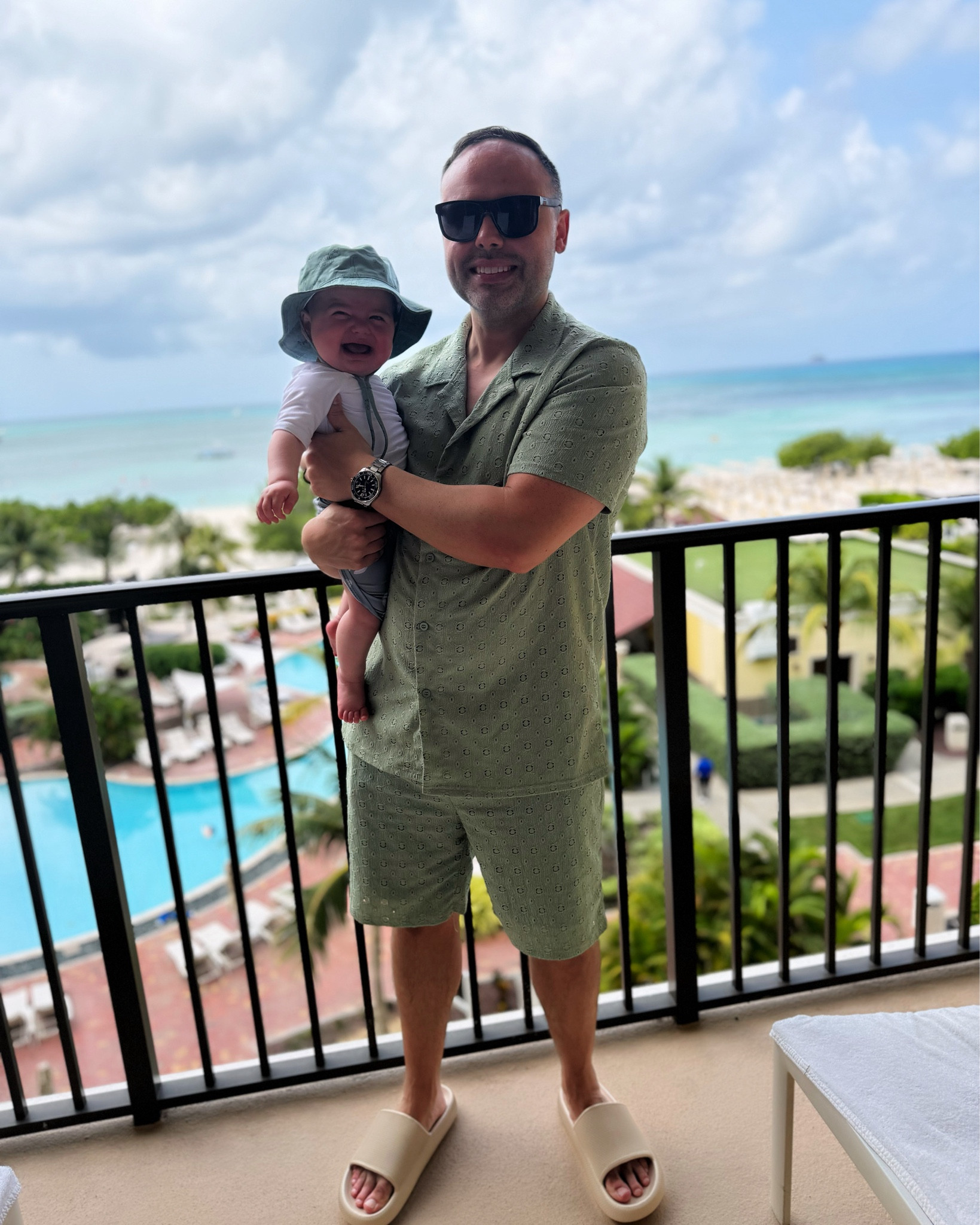 Dad & Son matching swimsuit looks 🥥💚

#LTKMens #LTKBaby #LTKTravel