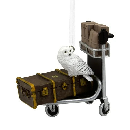 Hallmark Harry Potter Luggage Trolley with Hedwig Ornament | Walmart (US)