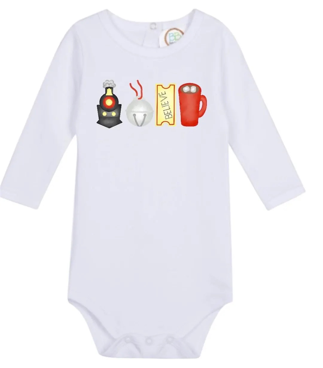 Polar Express Long Sleeve Onesie - Etsy | Etsy (US)