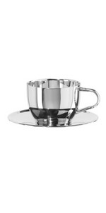 Oggi Insulated Coffee Cups 6oz - Saucer Included - Dual Wall Stainless Steel Technology Coffee or... | Amazon (US)