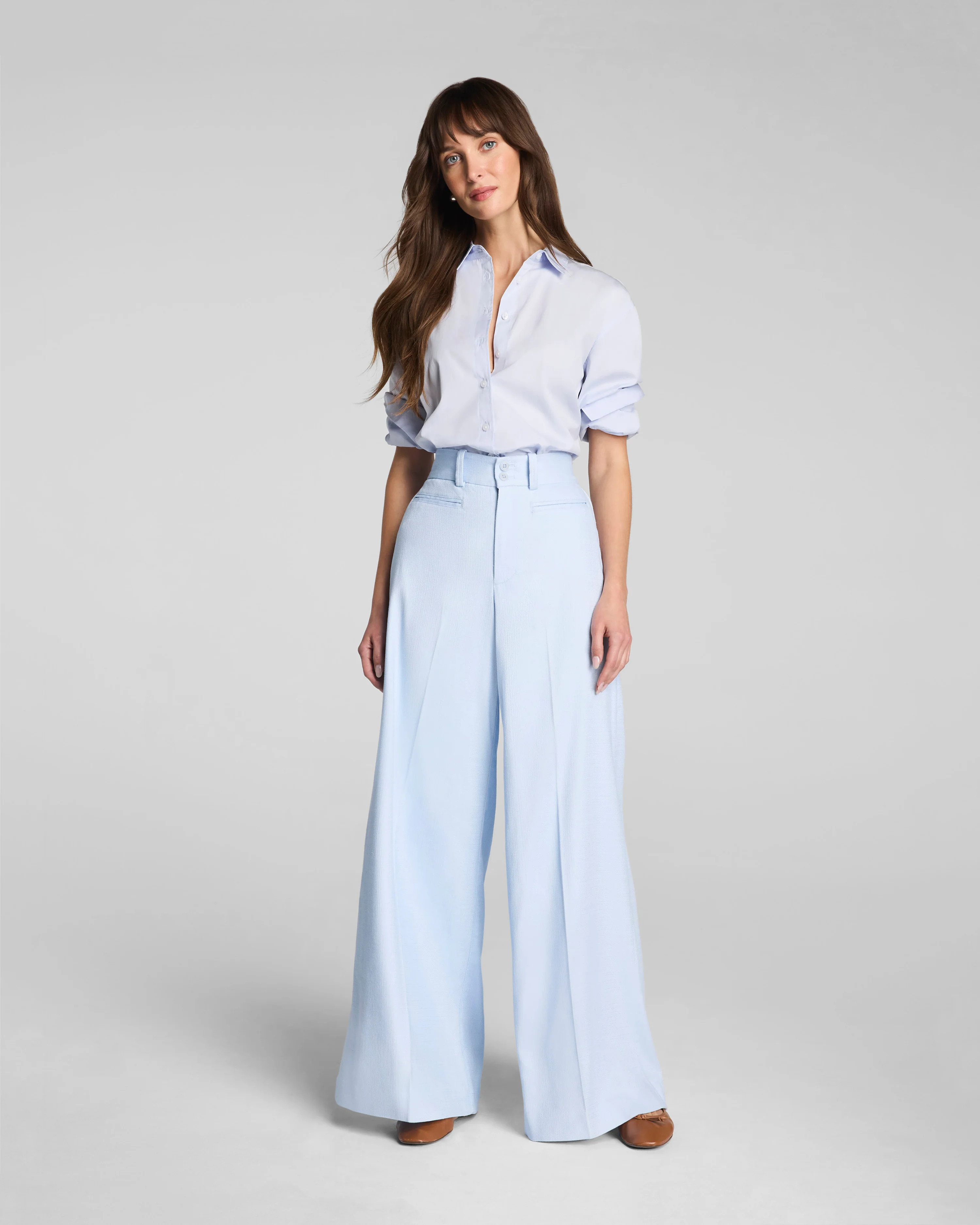 SPANX® EasyBreezy Cotton Linen Wide Leg Pants | Spanx