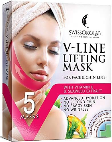 Double Chin Reducer V Line Lifting Mask Face Slimming Strap Chin Neck V Shaped Lift Tape Chin Up ... | Amazon (US)