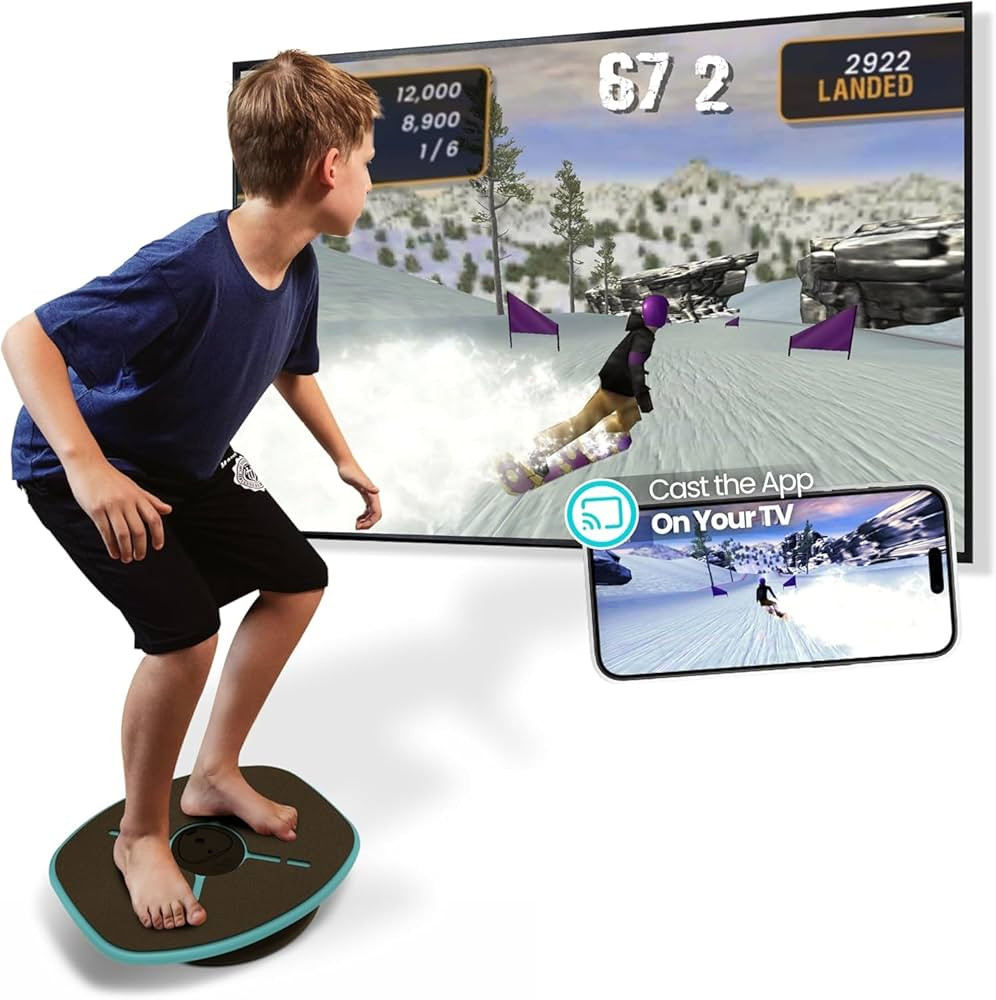 GoBalance Board - App-Enabled Balance Board. Smart Bluetooth Sensor, 12 FREE Interactive Games - ... | Amazon (US)