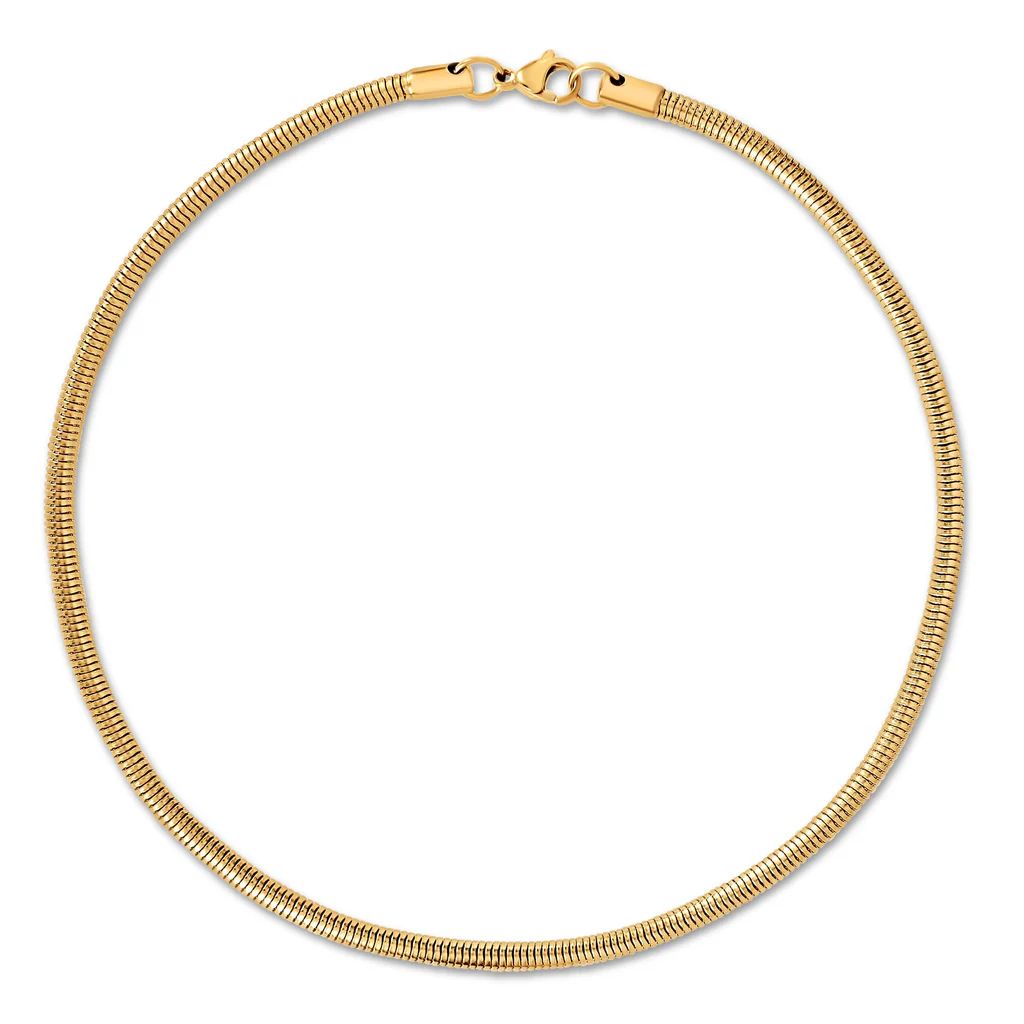 Ellie Vail - Candice Round Snake Chain Necklace | Ellie Vail Jewelry