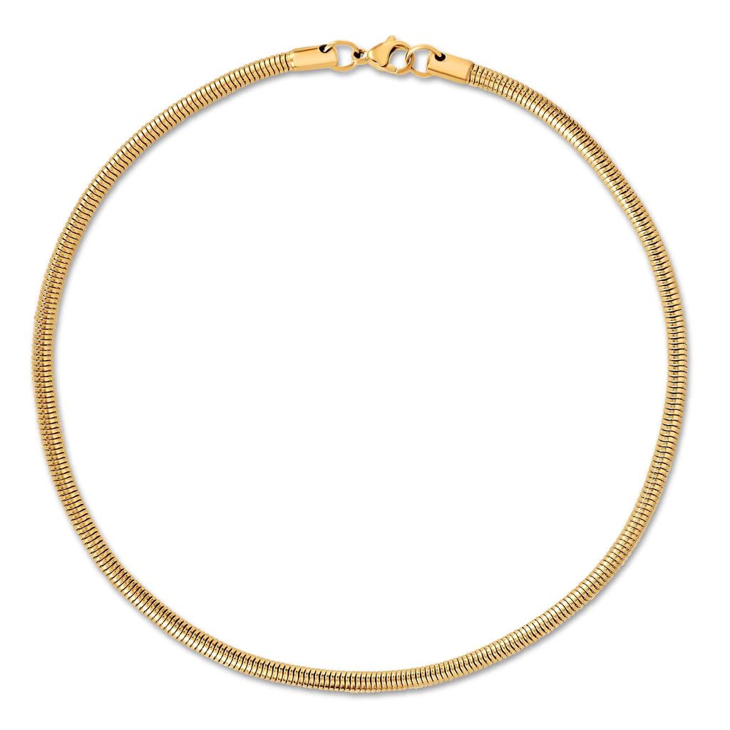 Ellie Vail - Candice Round Snake Chain Necklace | Ellie Vail Jewelry