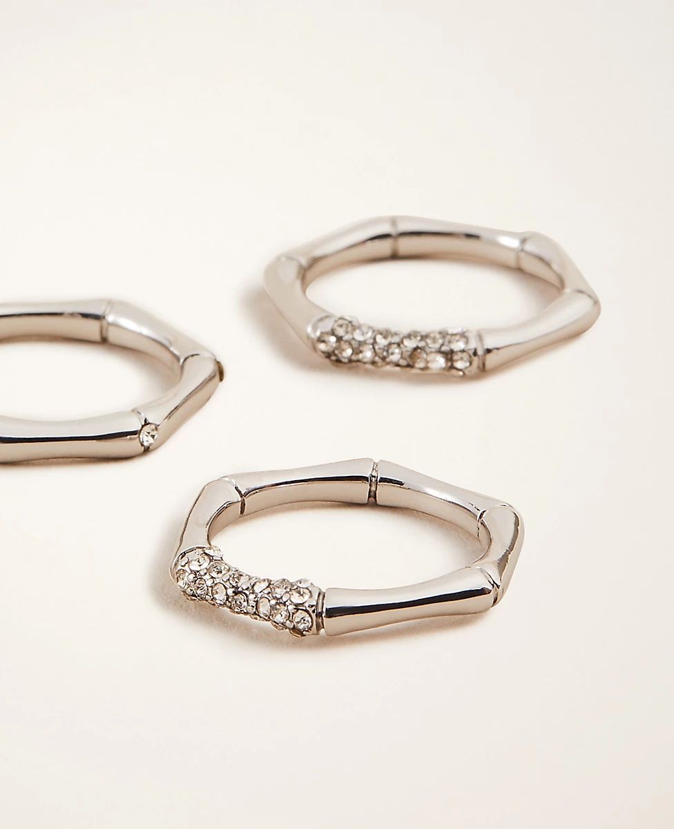 Bamboo Stackable Ring Set | Ann Taylor (US)