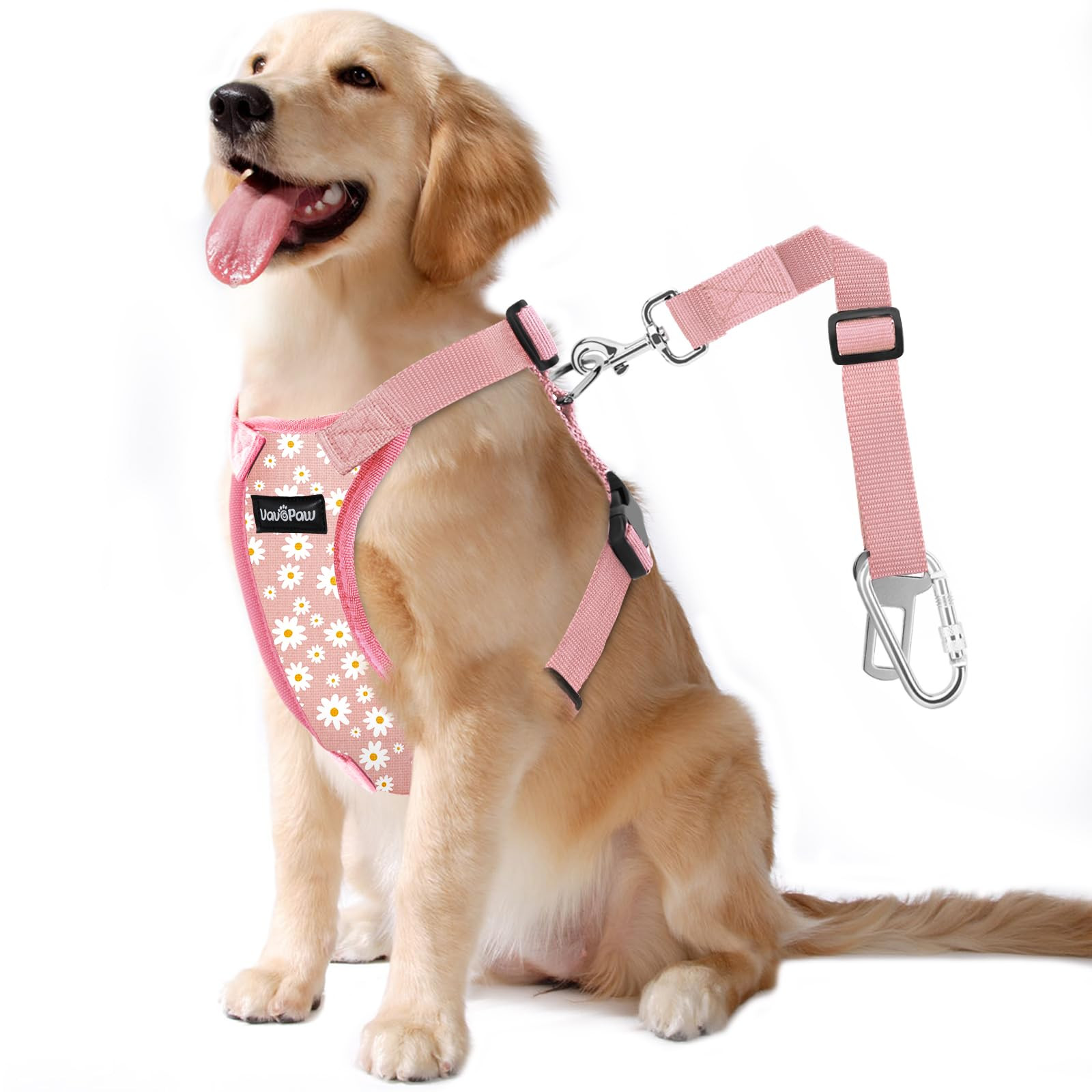 Dog Seat Belt, Safety Vest Dog Car Harness with Adjustable Buckle Dog Seat Belt for Vehicle Nylon... | Amazon (US)