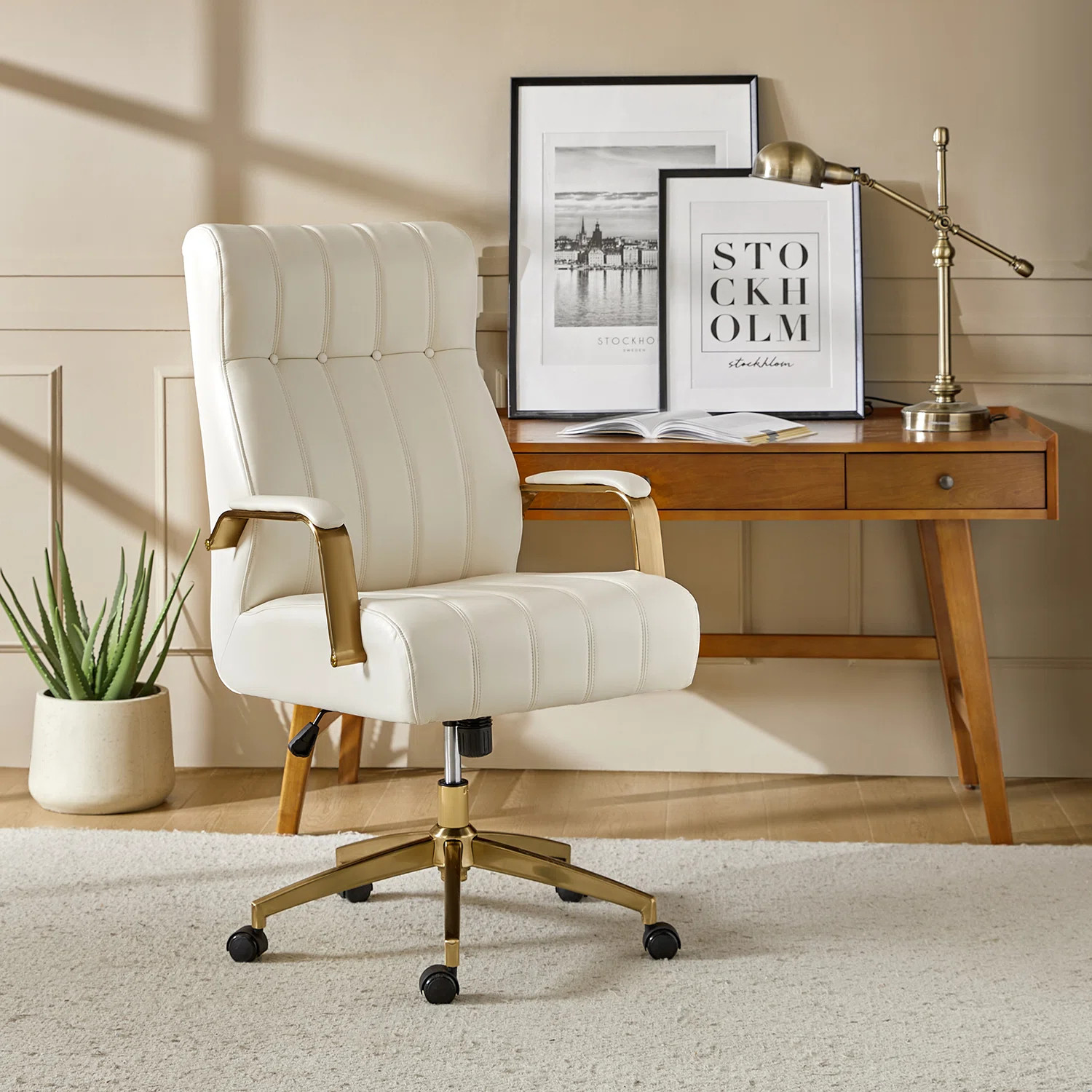 Leipzig Leather High Back Ergonomic Executive Chair | Wayfair North America