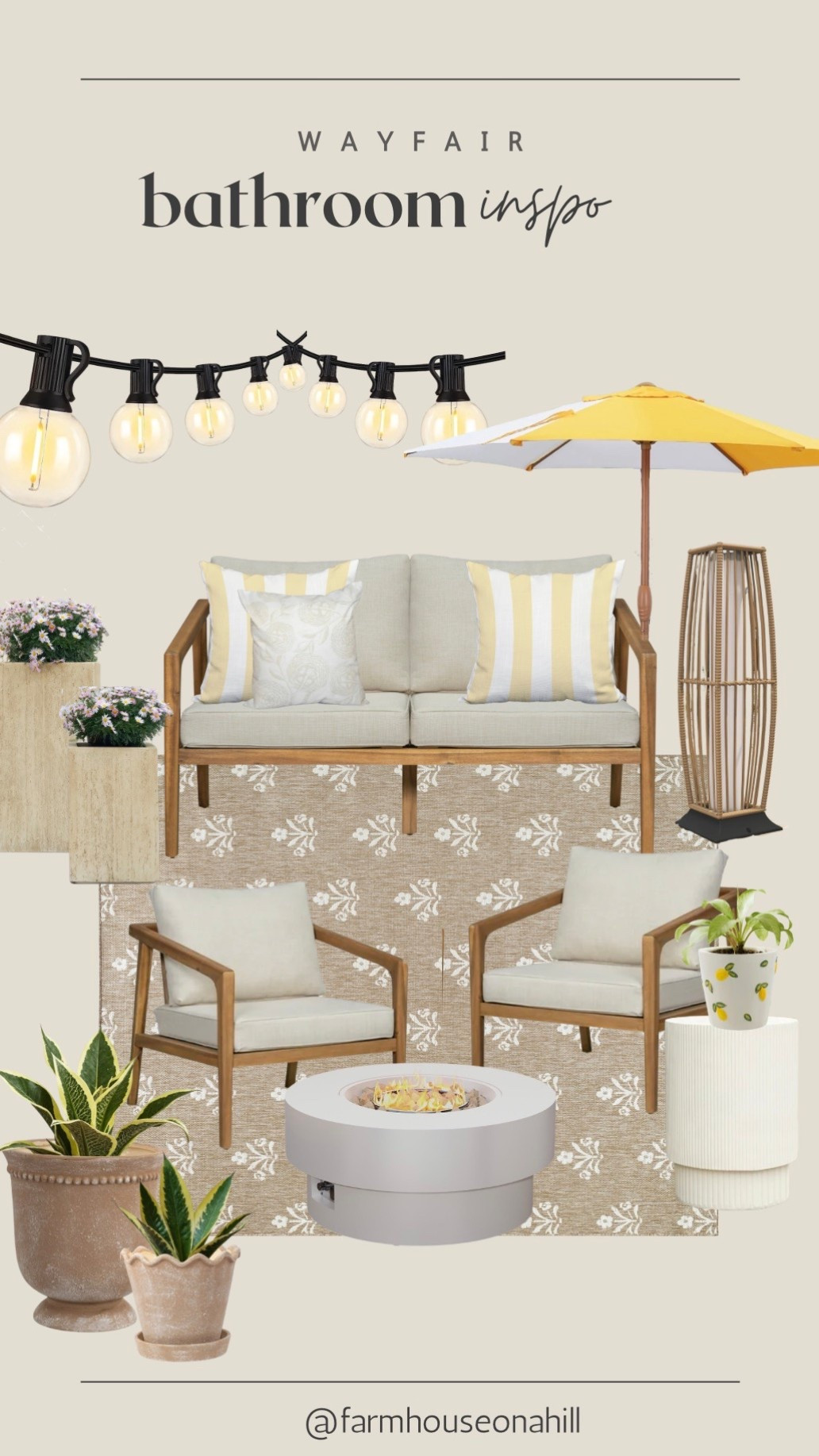 Walmart outdoor patio inspo 

Home decor 
Neutral decor 
Front porch 

#LTKHome #LTKSeasonal