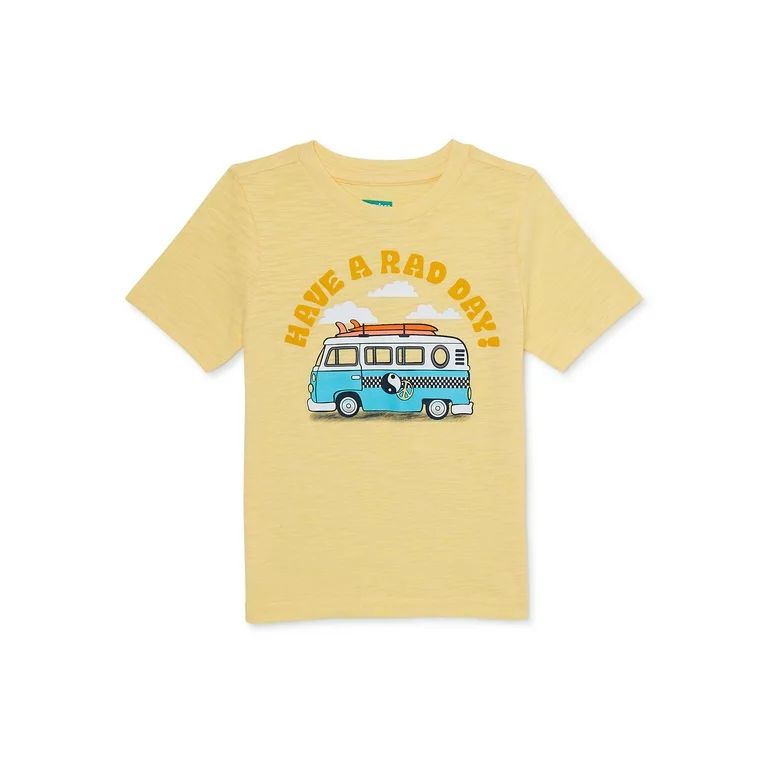 365 Kids Boys Short Sleeve Slub Graphic T-Shirt, Sizes 4-10 | Walmart (US)