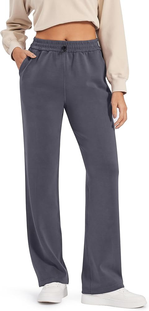 G4Free Smoofit Modal Soft Wide Leg Sweatpants Yoga Pants with Pockets Drawcord Casual Lounge Pant... | Amazon (US)