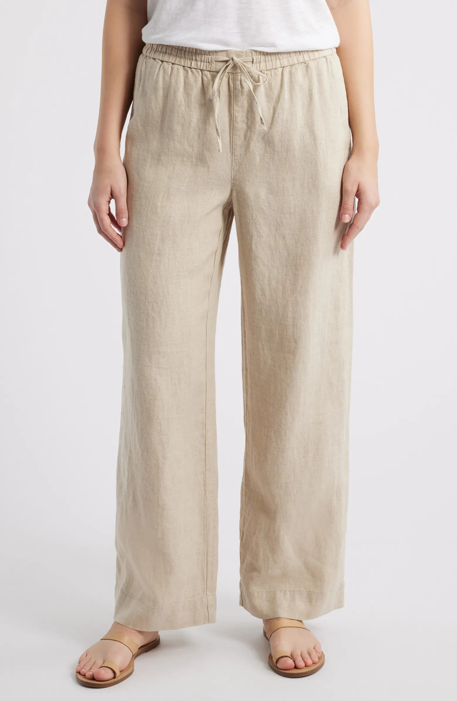 Two Palms Easy Linen Drawstring Pants | Nordstrom
