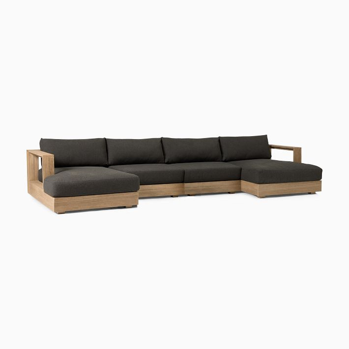 Telluride Outdoor 4-Piece U-Shaped Sectional (151") | West Elm (US)