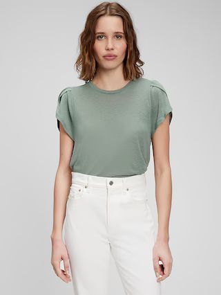 Petal-Sleeve T-Shirt | Gap Factory