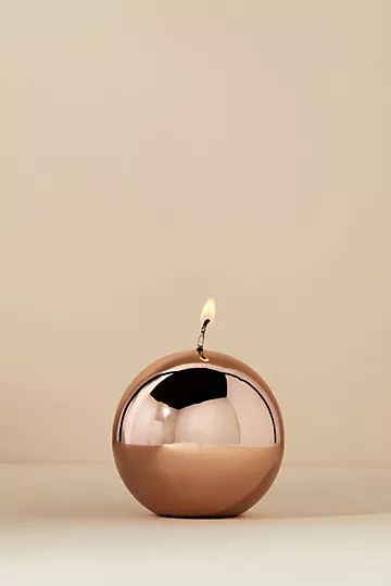 Metallic Sphere Candle | Anthropologie (US)