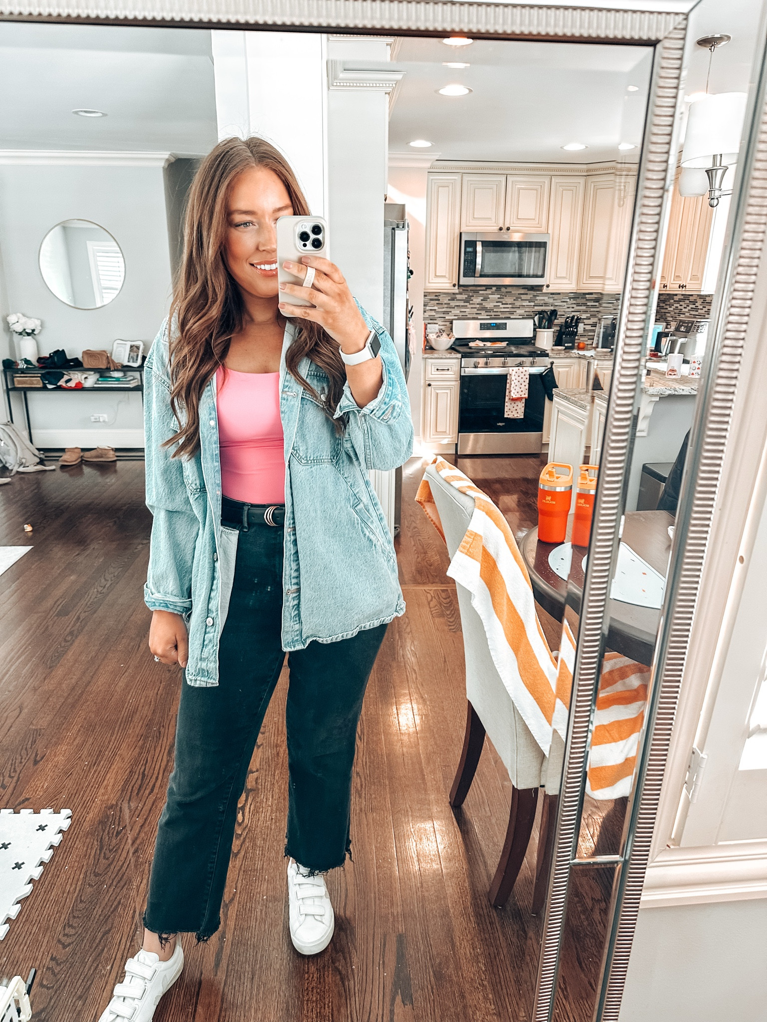 Exact color of bodysuit is sold out but linked same bodysuit in a pretty cherry color. 


Bodysuit / spring / teacher outfit / midsize / jeans 

#LTKStyleTip #LTKShoeCrush #LTKMidsize