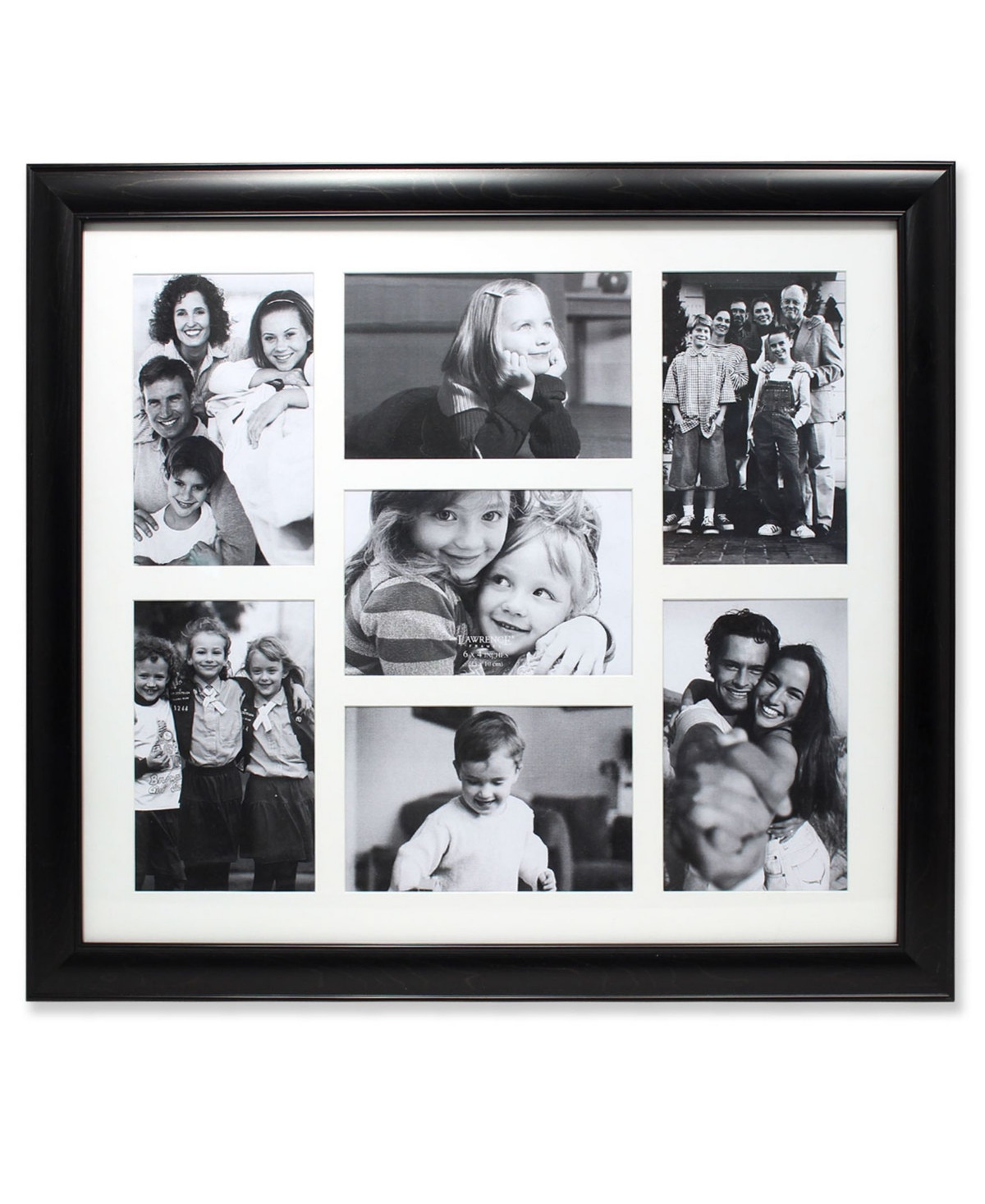 Lawrence Frames Black Collage Frame - Seven Opening Gallery Frame - 4" x 6" - Black | Macy's