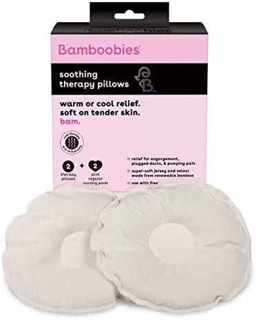 Bamboobies Soothing Nursing Pillows with Flaxseed, Heating Pad or Cold Compress for Breastfeeding | Amazon (US)