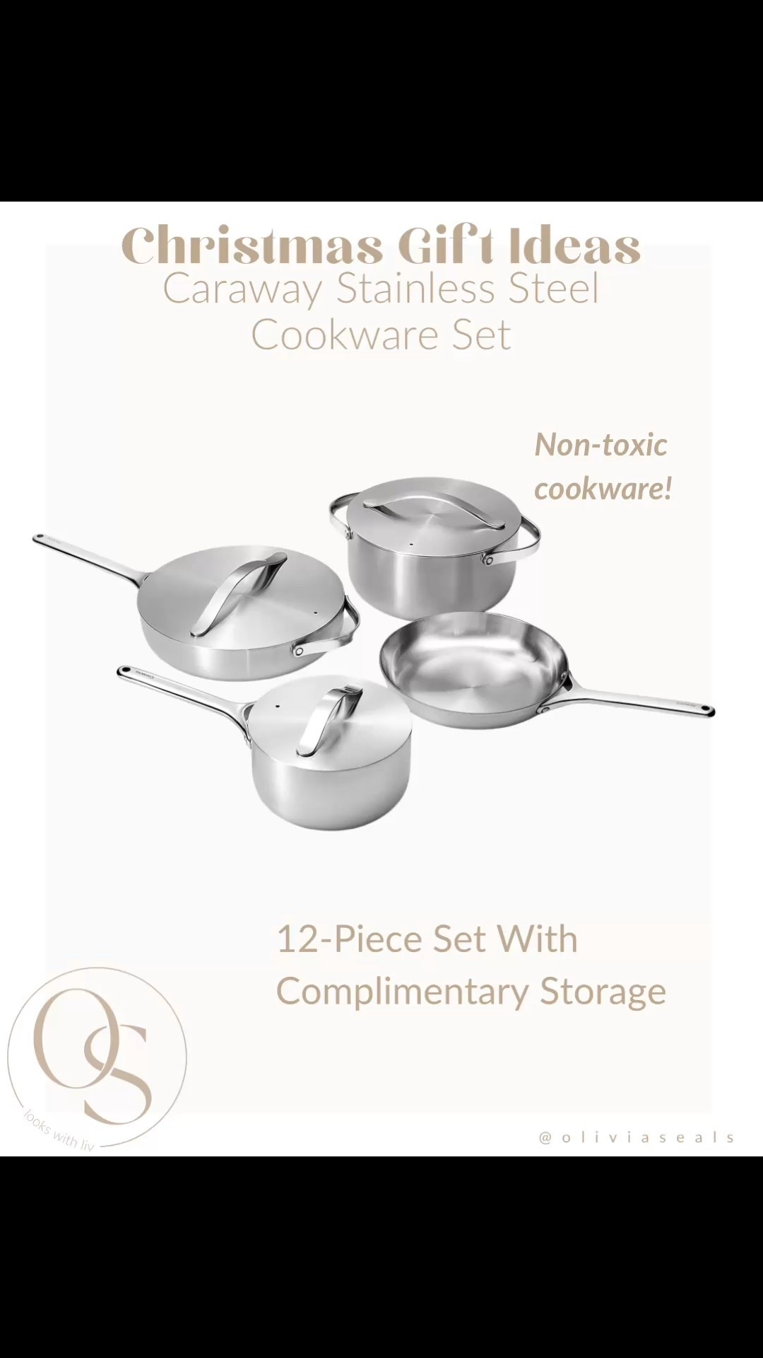 Great Christmas gift idea! Stainless steel 12 piece non toxic cookware set from Caraway is on sale!

#LTKHoliday #LTKSaleAlert #LTKGiftGuide