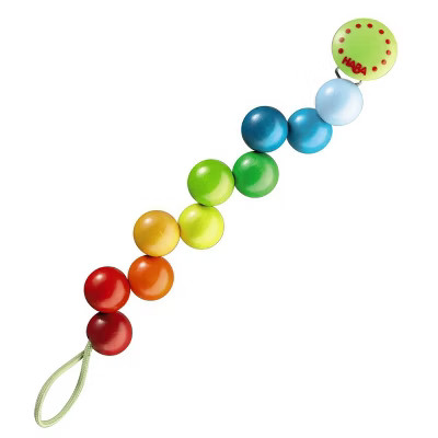 HABA Rainbow Pearls Pacifier Chain (Made in Germany) | Target