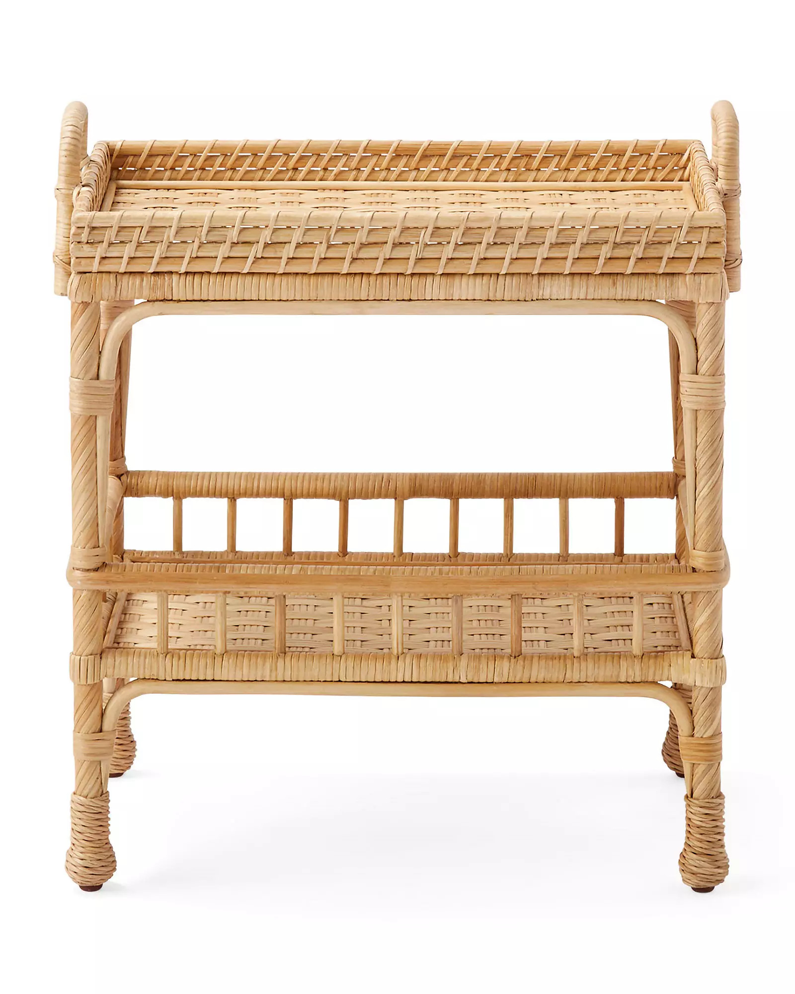 South Seas Rattan Side Table | Serena and Lily