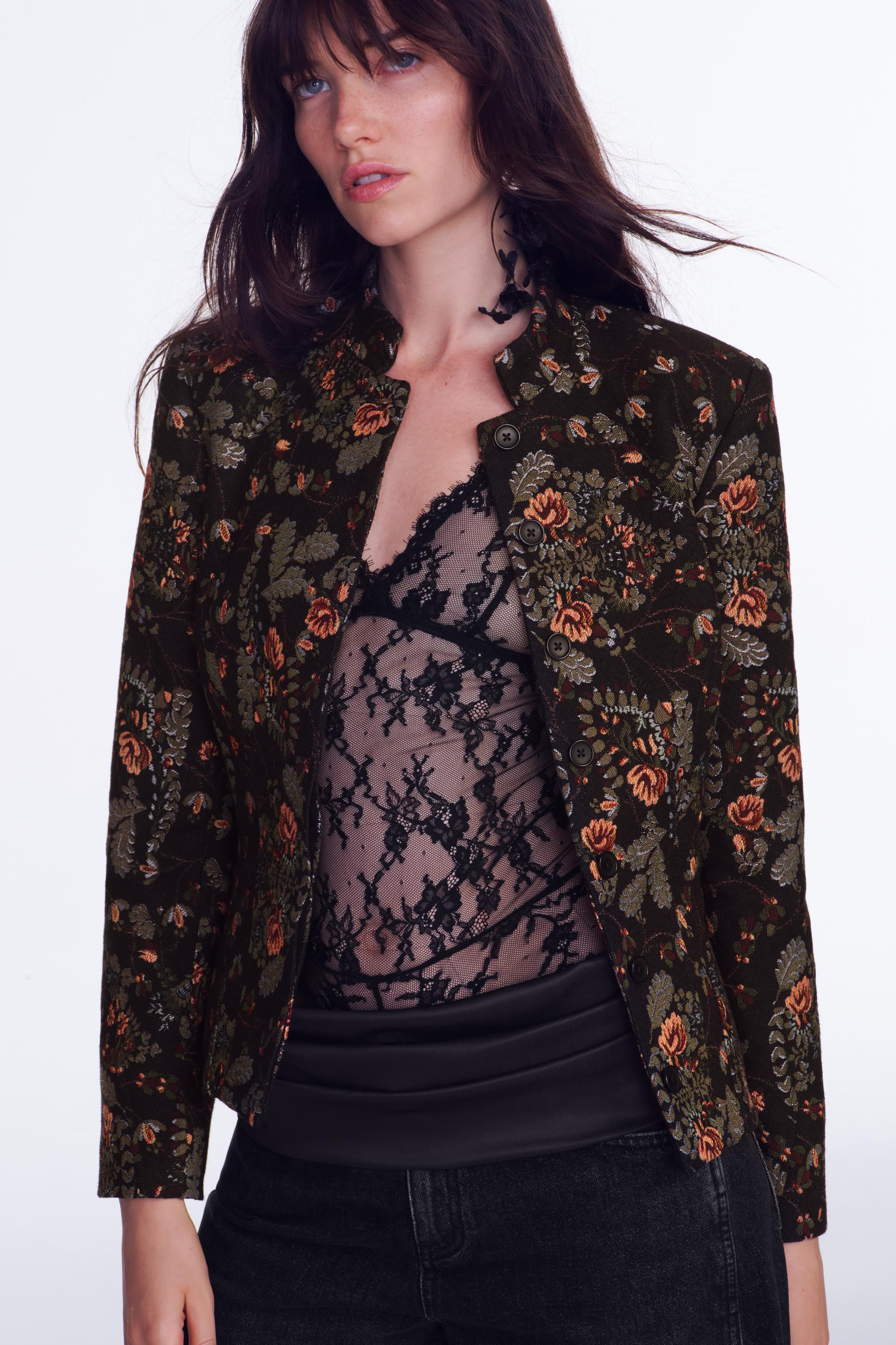 Zara - Zw Collection Peplum Jacket - Black - Xl - Woman | Zara US